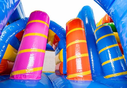 Commandez une châteaux gonflables multiplay de licorne avec toboggan pour enfants. Achetez des toboggan châteaux gonflables en ligne chez JB Gonflables France