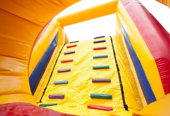 glij en klim mat bestellen voor opblaasbare stormbaan van 13,5 meter voor kinderen en spelen
