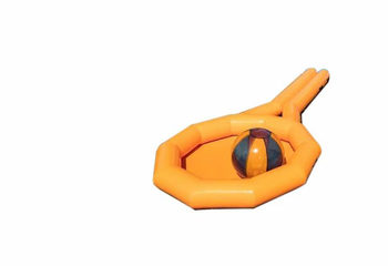 Koop opblaasbare oranje wiebelrek voor zowel oud als jong. Bestel opblaasbare zeskamp artikelen online bij JB Inflatables Nederland