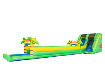 Koop 15m opblaasbare Jungle Crazyslide waterglijbaan voor kinderen. Bestel waterglijbanen nu online bij JB Inflatables Nederland