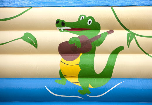 Château gonflable super crocodile avec des animations joyeuses pour les enfants. Acheter un château gonflable en ligne chez JB Gonflables France