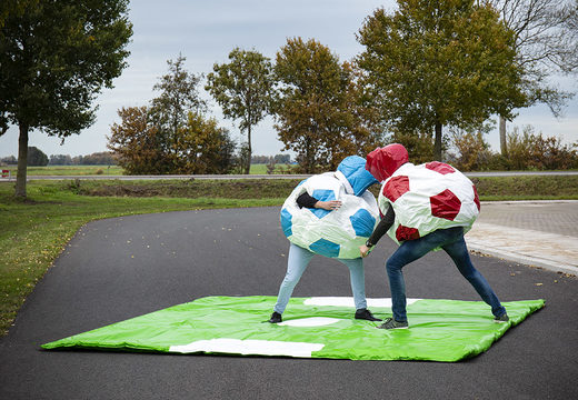 Achetez des combinaisons de football sumo gonflable pour les enfants. Commandez maintenant des châteaux gonflables en ligne chez JB Gonflables France