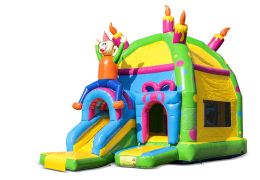 Achetez château gonflable super d'intérieur multiplay maxifun avec toboggan dans une soirée à thème pour les enfants. Commandez des châteaux gonflables en ligne chez JB Gonflables France