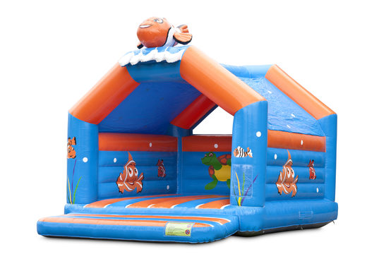 Achetez un grand château gonflable d'intérieur sur le thème du poisson-clown nemo pour les enfants. Disponible chez JB Gonflables France en ligne