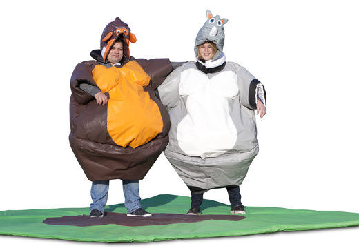 Achetez des combinaisons de sumo gonflables dans le thème Monkey & Rhino pour petits et grands. Commandez des combinaisons de sumo gonflables en ligne chez JB Gonflables France
