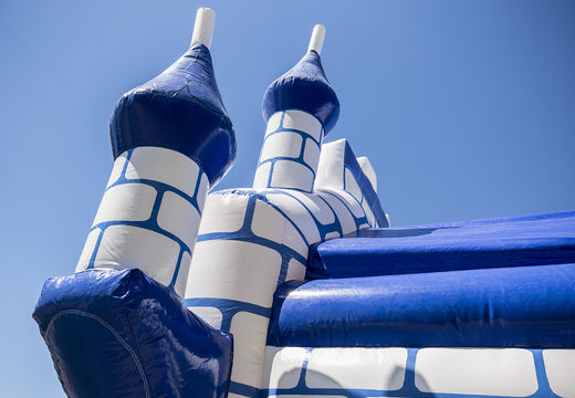 Achetez des château gonflable standard en bleu pour les enfants. Commandez des châteaux gonflables en ligne chez JB Gonflables France