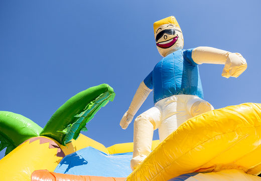 Commandez le château gonflable maxifun super beach avec toboggan pour les enfants. Achetez des châteaux gonflables en ligne chez JB Gonflables France