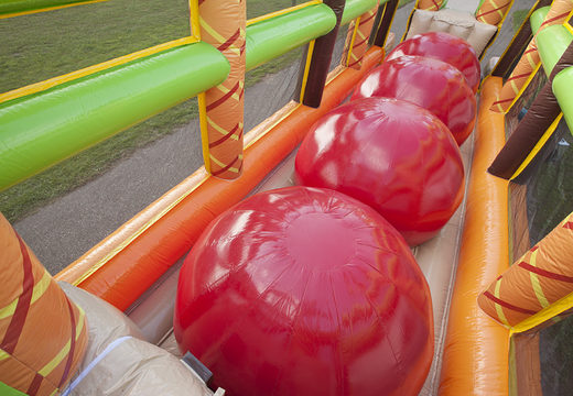 Parcours d'obstacles dans la jungle Mega Run de 46,5 mètres pour les enfants. Achetez des parcours d'obstacles gonflables en ligne maintenant chez JB Gonflables France