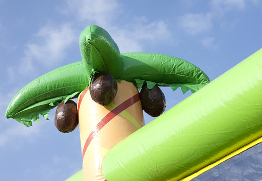 Méga course d'obstacles gonflable de 46,5 mètres sur le thème de la jungle pour les enfants. Achetez des parcours d'obstacles gonflables en ligne maintenant chez JB Gonflables France
