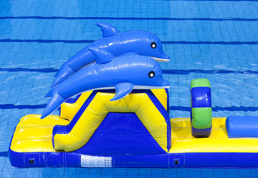 Toboggan gonflable pour les dauphins avec des objets amusants pour petits et grands. Commandez des jeux de piscine gonflables maintenant en ligne chez JB Gonflables France