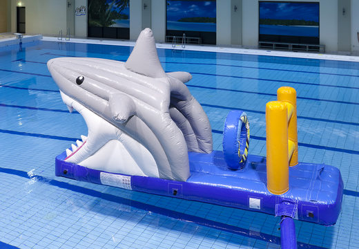 Achetez un toboggan de piscine gonflable hermétique sur le thème des requins pour petits et grands. Commandez des attractions aquatiques gonflables maintenant en ligne chez JB Gonflables France