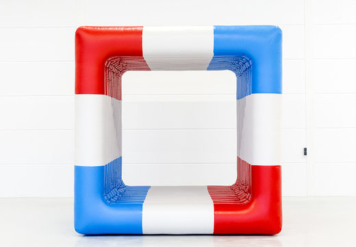 Achetez un cube flip it unique rouge-blanc-bleu pour petits et grands. Obtenez vos articles gonflables maintenant en ligne chez JB Gonflables France