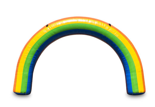 Arches publicitaires 9x6m de couleur arc-en-ciel à vendre chez JB Gonflables France en ligne. Achetez des arches gonflables de départ et d'arrivée dans des couleurs et des tailles standard pour les événements sportifs