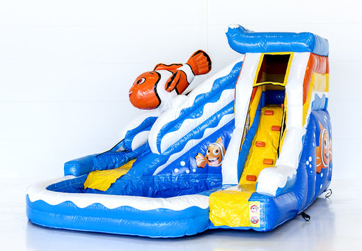 Commandez le château gonflable Splashy Clownfish avec piscine chez JB Gonflables France. Achetez des châteaux gonflables en ligne chez JB Gonflables France