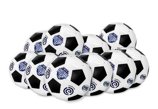 Achetez un grand ballon de football gonflable d'un diamètre de 3 mètres avec différents logos et anneaux en D. Commandez des répliques de produits gonflables en ligne chez JB Gonflables France