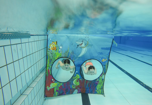 Commandez une voile de plongée avec des animations aquatiques amusantes sur la toile pour les enfants. Achetez des jeux de piscine gonflables maintenant en ligne chez JB Gonflables France