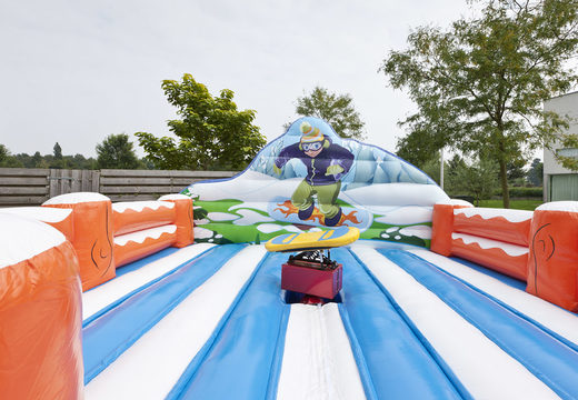 Commandez un tapis de chute gonflable Rodeo Sweeper sur le thème du snowboard pour enfants et adultes. Achetez des tapis de chute pour balayeuse de rodéo en ligne chez JB Gonflables France