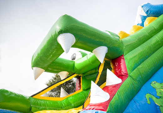 Achetez un château gonflable multijoueur sur le thème du crocodile pour enfants chez JB Gonflables France. Commandez des châteaux gonflables en ligne chez JB Gonflables France