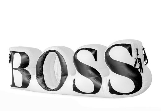 Commandez des agrandissements multifonctionnels du logo Hogo Boss. Achetez des répliques de produits gonflables en ligne chez JB Gonflables France