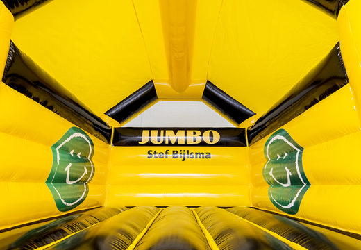 Commandez maintenant un Jumbo sur mesure - un château gonflable à cadre complet avec le logo Jumbo et dans les couleurs noir et jaune également disponible avec toboggan chez JB Gonflables France. Châteaux gonflables promotionnelles de toutes formes, tailles et couleurs