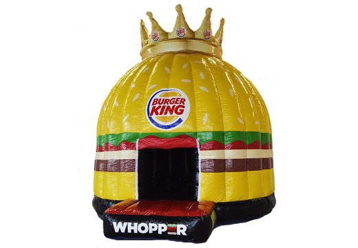 Achetez un château gonflable rond sur mesure Burger King Whopper - dome avec la grande couronne 3D chez JB Gonflables France. Demandez dès maintenant un design gratuit pour des châteaux gonflables personnalisée dans votre propre identité d'entreprise