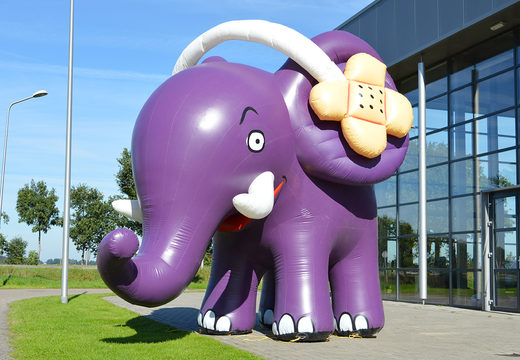 Achetez en ligne un accroche-regard éléphant violet. Commandez vos promotions gonflables maintenant en ligne chez JB Gonflables France