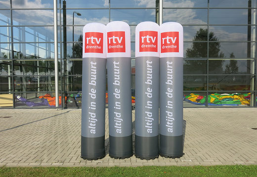 Remarquable commande de piliers gonflables RTV Drenthe. Obtenez vos colonnes gonflables en ligne maintenant chez JB Gonflables France