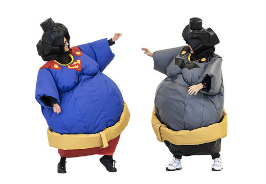Commandez des combinaisons de sumo gonflables dans le thème Superman & Batman pour petits et grands. Achetez des combinaisons de sumo gonflables en ligne chez JB Gonflables France