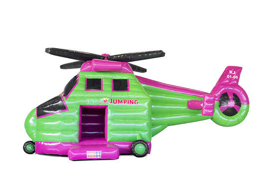 Achetez en ligne des châteaux gonflables sur mesure Kidsjumping Helicopter dans votre propre identité d'entreprise chez JB Gonflables France. Demandez dès maintenant un design gratuit pour des châteaux gonflables personnalisée dans votre propre identité d'entreprise