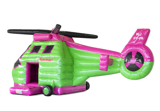 Faites fabriquer des châteaux gonflables personnalisée Kidsjumping Helicopter dans votre propre identité d'entreprise chez JB Gonflables France. Commandez en ligne des châteaux gonflables promotionnels de toutes formes et tailles