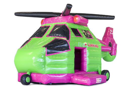 Commandez des châteaux gonflables sur mesure Kidsjumping Helicopter en ligne chez JB Gonflables France; spécialiste des objets gonflables publicitaires type châteaux gonflables sur mesure