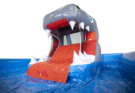 Commandez le château gonflable aquatique de requin chez JB Gonflables France. Achetez un châteaux gonflables en ligne chez JB Gonflables France