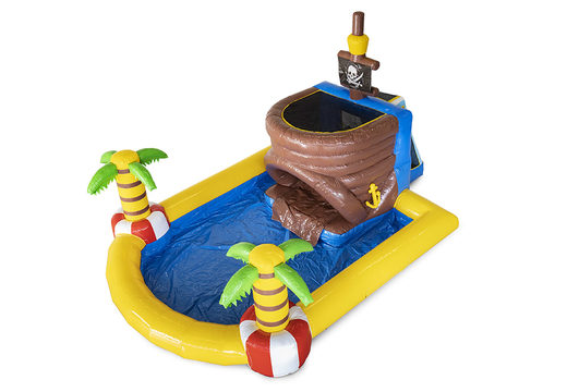 Achetez de grands château gonflable avec toboggan aquatique et piscine dans le mini parc à thème pirate pour les enfants. Commandez des châteaux gonflables en ligne chez JB Gonflables France