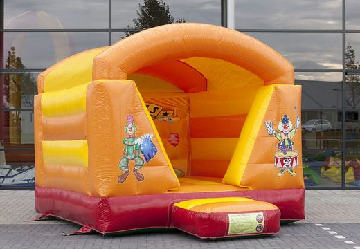 Château gonflable mini-couvert sur le thème du cirque pour enfants à vendre. Achetez des châteaux gonflables en ligne chez JB Gonflables France