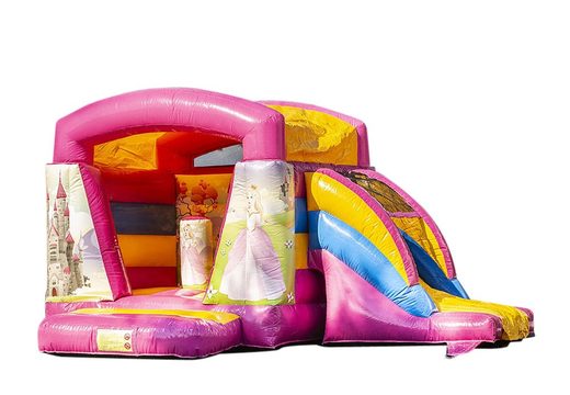 Petite château gonflable multifun avec toit rose sur le thème princesse à acheter pour les enfants. Achetez des châteaux gonflables en ligne chez JB Gonflables France