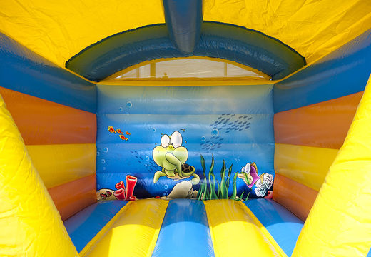 Mini-château gonflable avec toit sur le thème du monde marin pour enfants à vendre. Achetez des châteaux gonflables en ligne chez JB Gonflables France