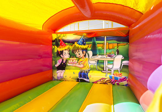 Mini-château gonflable avec toit sur le thème de la fête pour enfants à vendre. Achetez maintenant des châteaux gonflables chez JB Gonflables France