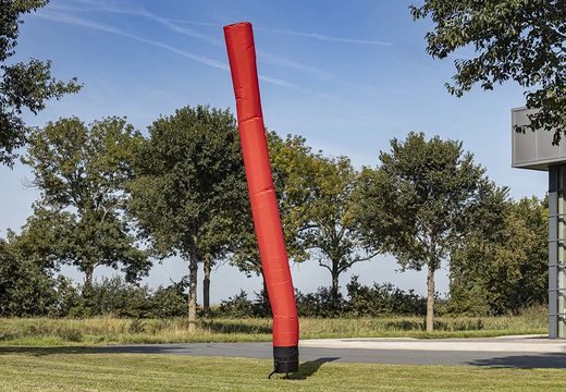 Achat des skyman gonflables de 6 m en rouge en ligne chez JB Gonflables France. Tous les skydancers gonflables standard sont livrés très rapidement