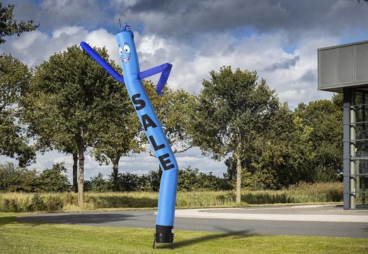 Vente maintenant la vente de skydancer bleu de 6 m de haut en ligne chez JB Gonflables France. Livraison rapide pour tous les airdancers standard