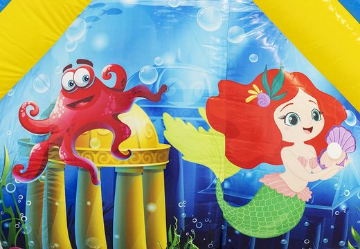 Achetez un château gonflable avec toboggan aquatique sur le thème du monde marin chez JB Gonflables France. Commandez des châteaux gonflables en ligne chez JB Gonflables France