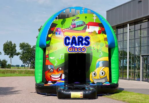 Achetez maintenant un château gonflable disco multi-thème de 4,5 m dans le thème Cars pour les enfants. Commandez des château gonflable avec musique chez JB Gonflables France