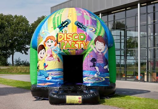 Commandez un château gonflable disco multi-thème de 4,5 m dans le thème de la fête des enfants pour les enfants. Achetez des château gonflable avec musique chez JB Gonflables France