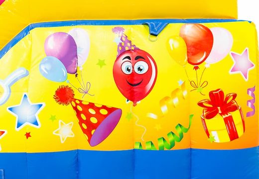 Commandez une super châteaux gonflables multijoueur ouverte avec toboggan dans le thème de la fête funcity pour les enfants. Achetez des château gonflable géant en ligne chez JB Gonflables France