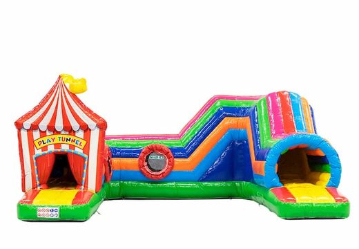 Achetez un grand playzone gonflable de cirque avec des obstacles, une piste d'escalade et un toboggan pour les enfants. Commandez des playzone gonflables en ligne chez JB Gonflables France