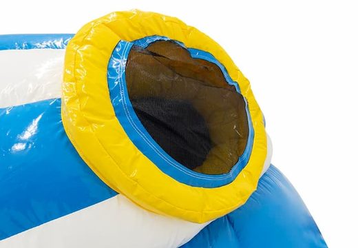 Commandez un playzone gonflable à tunnel sur le thème des requins pour les enfants. Achetez des playzone gonflables en ligne chez JB Gonflables France