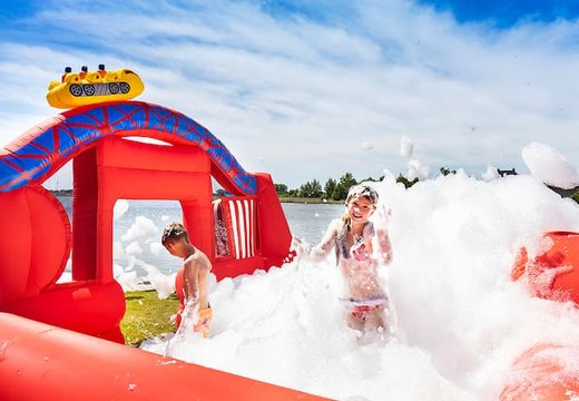 Opblaasbare schuim bubble park in thema rollercoaster kopen voor kinderen