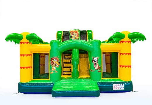 Commandez Slidebox Jungle château gonflable XXL avec toboggan pour enfants. Achetez des super châteaux gonflables en ligne chez JB Gonflables France