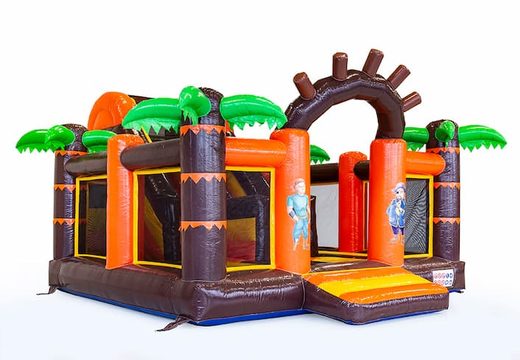 Achetez un château gonflable géant Slidebox sur le thème des pirates avec un toboggan pour les enfants. Achetez des château gonflable XXL en ligne chez JB Gonflables France