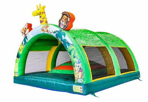 Achetez un château gonflable montagne d’air le thème de la jungle pour les enfants. Commandez des châteaux gonflables en ligne chez JB Gonflables France