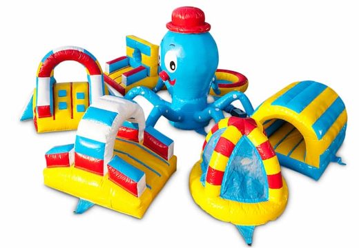 Achetez un playzone gonflable d'île de jeu amusant sur le thème de la pieuvre pour les enfants. Commandez des playzone gonflables en ligne chez JB Gonflables France